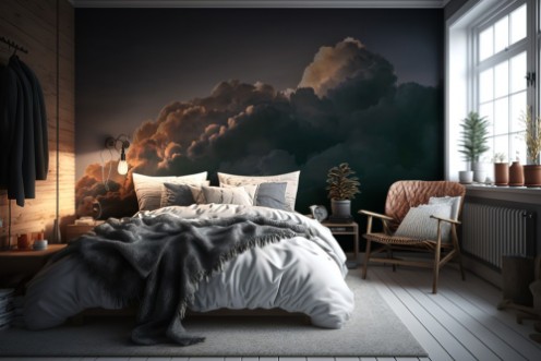 Dramatic Clouds photowallpaper Scandiwall