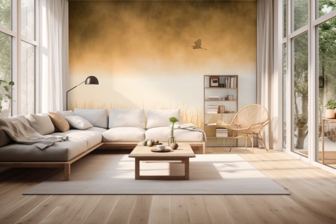 Morning Flight photowallpaper Scandiwall