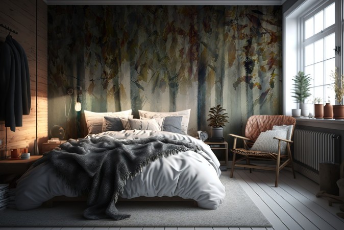 The dark forest photowallpaper Scandiwall