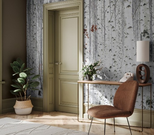 From White photowallpaper Scandiwall