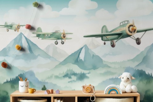 Plane Caravan photowallpaper Wallpassion