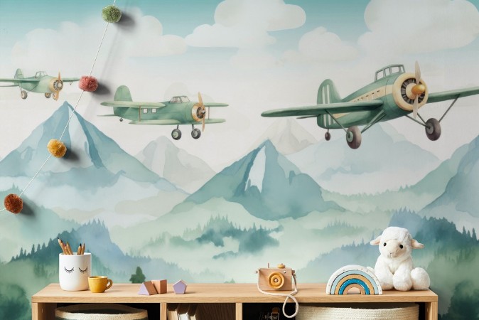 Plane Caravan photowallpaper Wallpassion