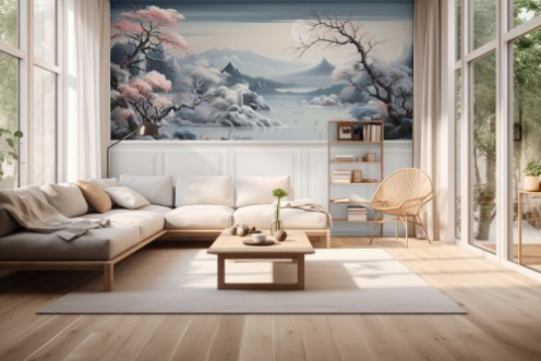 Frosty Landscape photowallpaper Wallpassion