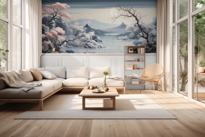 Frosty Landscape photowallpaper Wallpassion