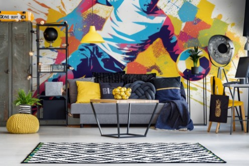 Football player photowallpaper Wallpassion