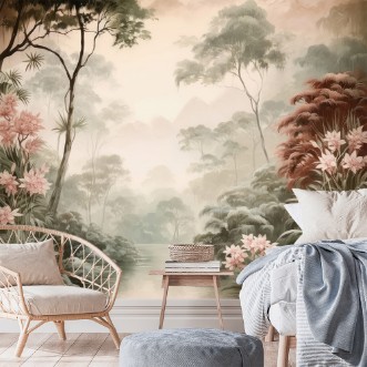 Foggy Morning photowallpaper Wallpassion