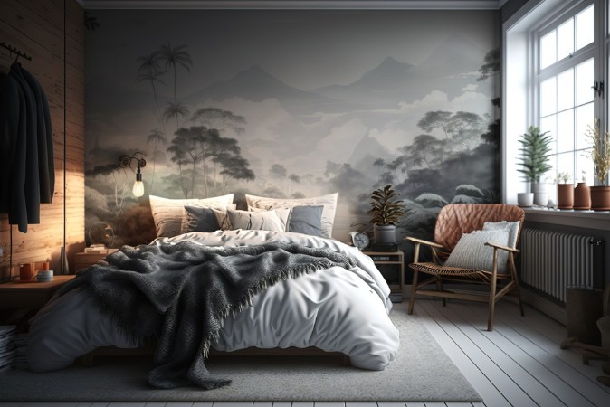 Foggy View photowallpaper Wallpassion