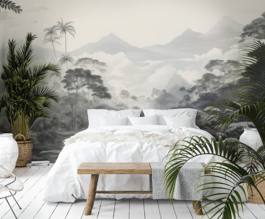 Foggy View photowallpaper Wallpassion