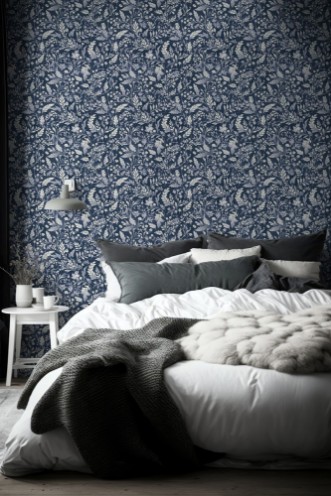 Ella Midnight Blue - 1000403-01 wallpaper Wallpassion