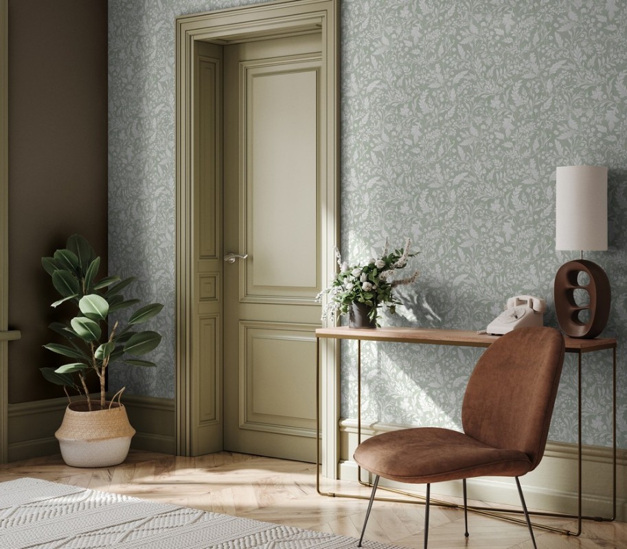 Ella Soft Mint - 1000403-02 wallpaper Wallpassion