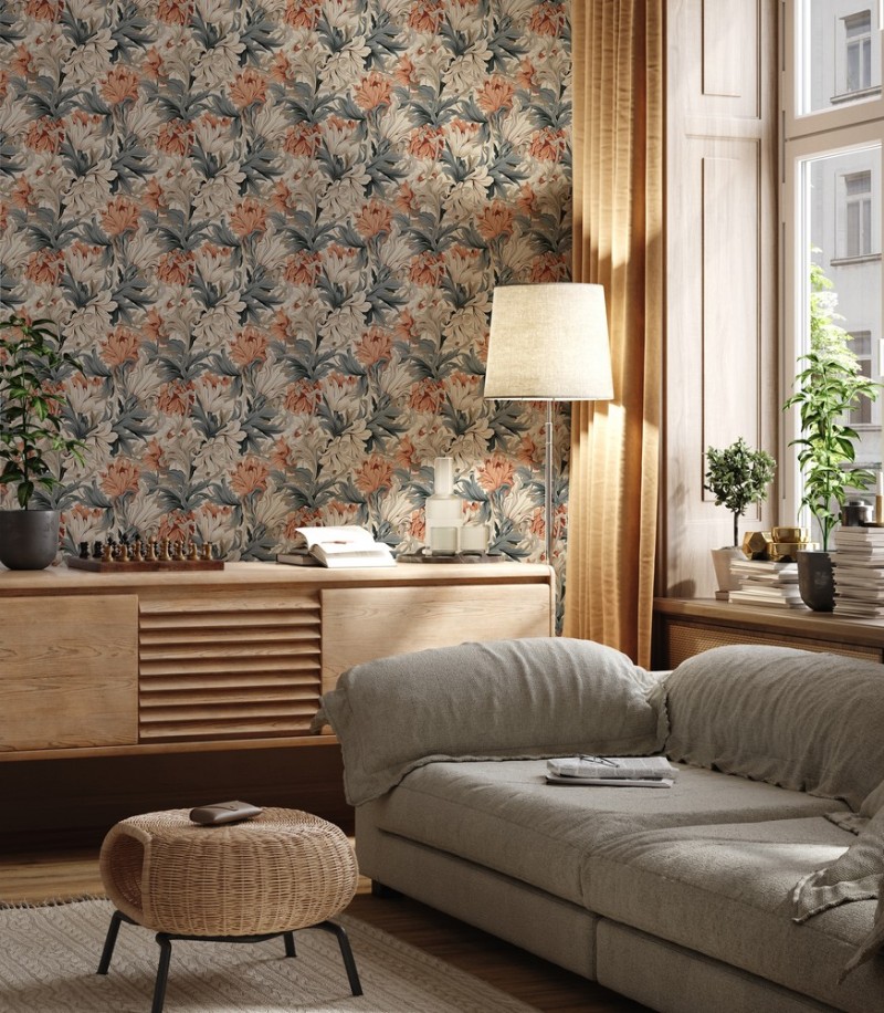 Karin Blue Orange - 1002503-01 wallpaper Wallpassion