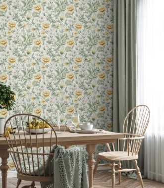 Emma Soft Yellow - 1002602-01 wallpaper Wallpassion