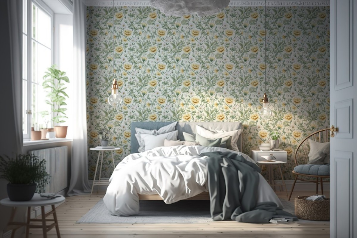Emma Soft Yellow - 1002602-01 wallpaper Wallpassion
