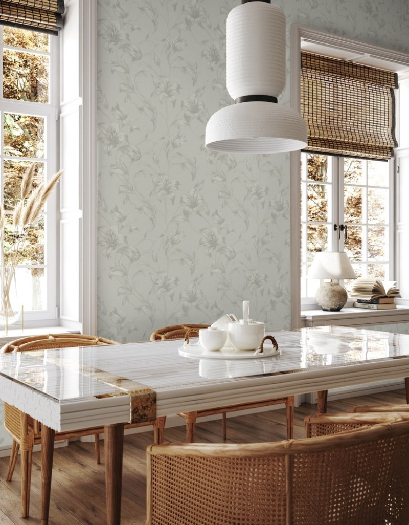 Saskia Sage Green - 1010201-01 wallpaper Wallpassion