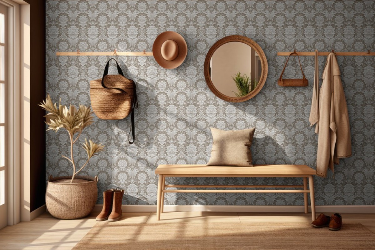 Carla Hazelnut Brown - 1011701-03 wallpaper Wallpassion