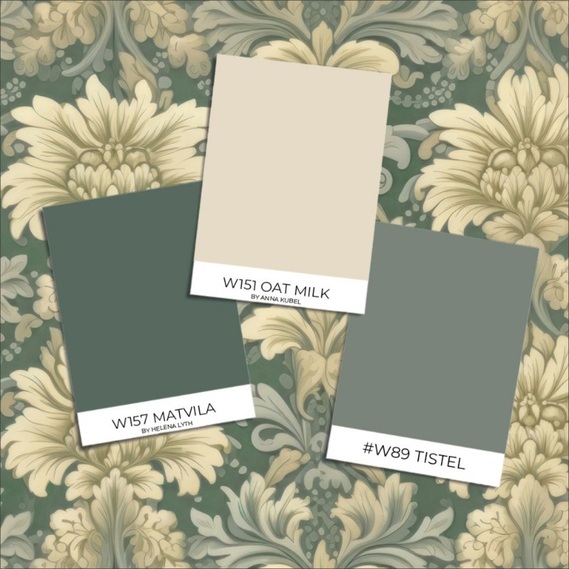 Leonora Dark Green - 1011703-01 wallpaper Wallpassion