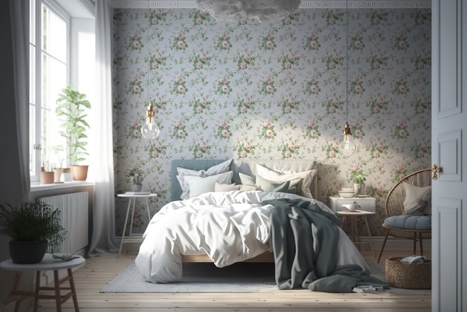 Hannah Light Blue - 1012302-01 wallpaper Wallpassion