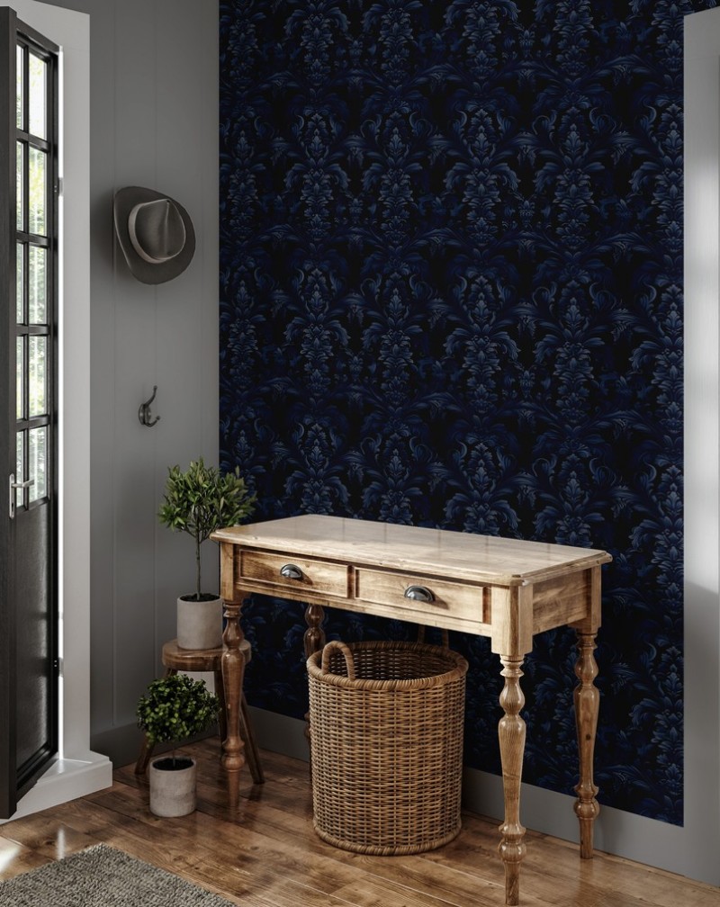 Nour Blue - 1015501-04 wallpaper Wallpassion