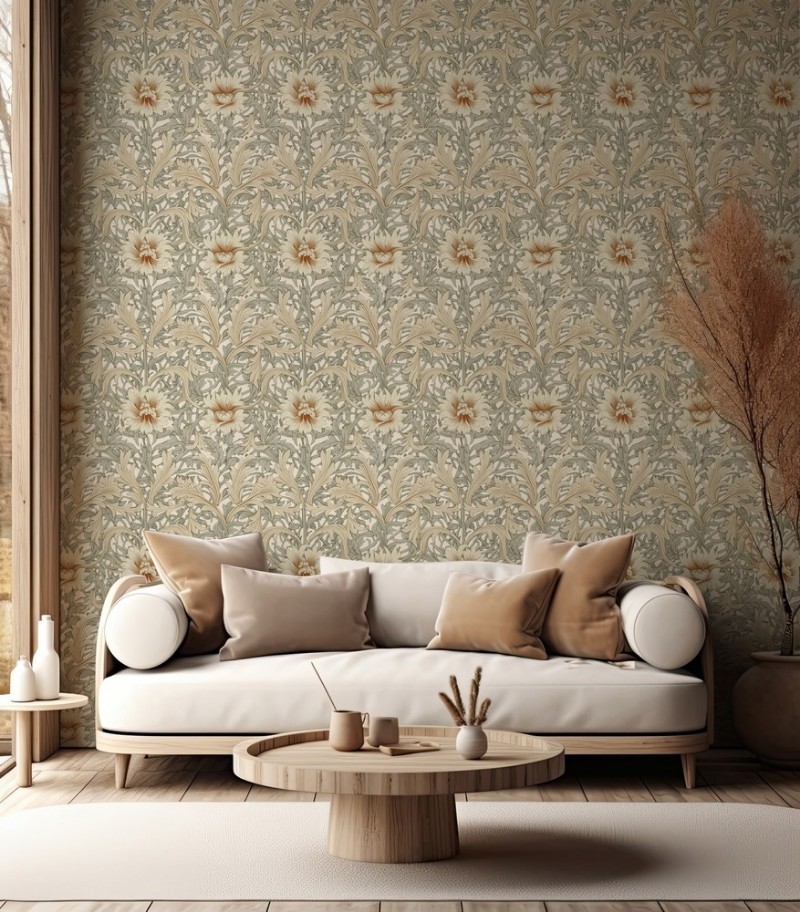 Evelyn Cream White - 1002801-02 wallpaper Wallpassion