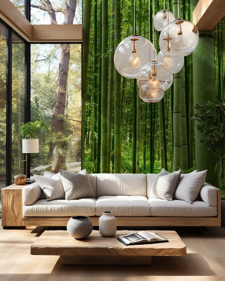 Arashiyama Bamboo Forest photowallpaper Scandiwall