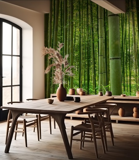 Arashiyama Bamboo Forest photowallpaper Scandiwall