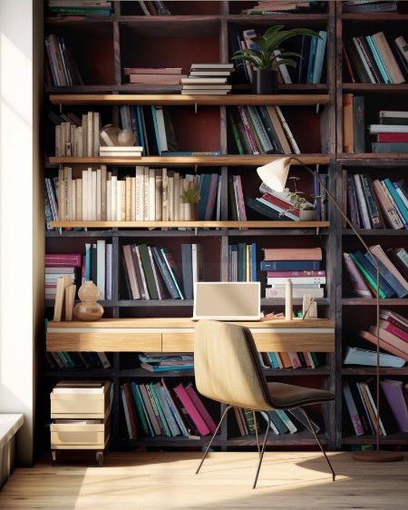 Boxes photowallpaper Scandiwall