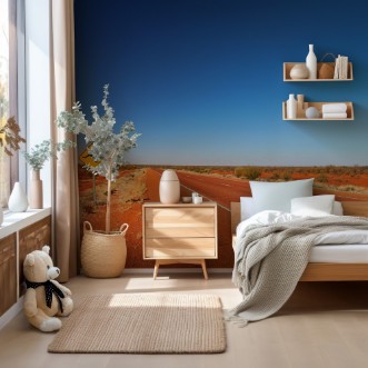 Australian road sign on the highway photowallpaper Scandiwall