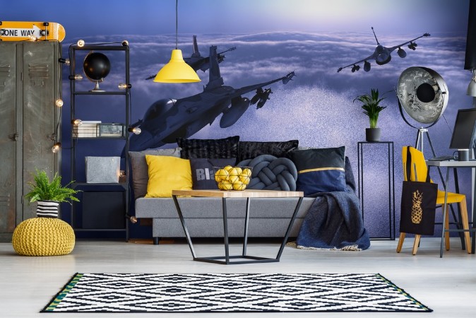 Night fighters photowallpaper Scandiwall