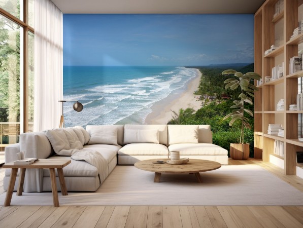 Beach close to Itacar Bahia Brazil photowallpaper Scandiwall