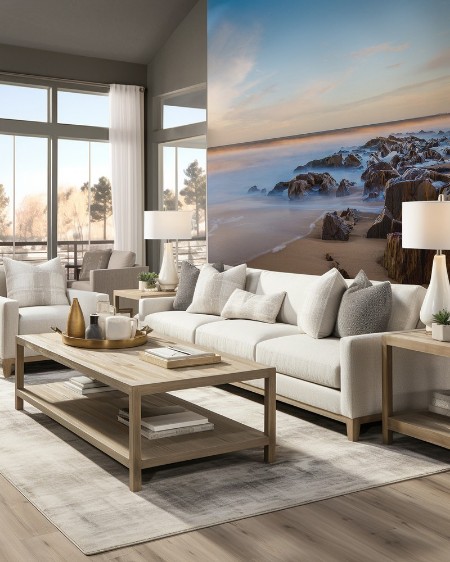 Bateaux de pche sur la plage de Cabo Polonio en Uruguay  longue exposition  photowallpaper Scandiwall