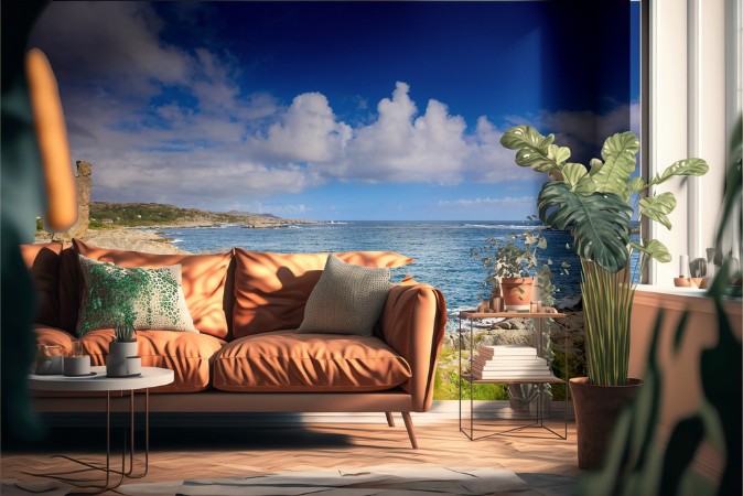 Cannon Beach in Oregon photowallpaper Scandiwall