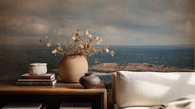 Overview in Egersund Fyr in Norway  photowallpaper Scandiwall