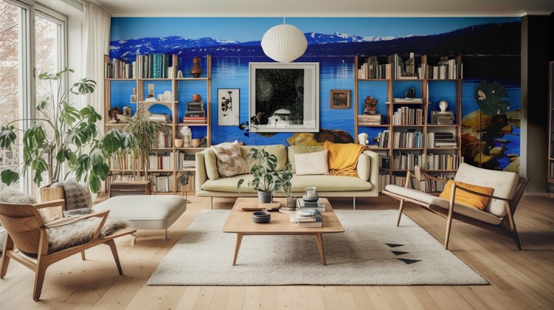 Lake Tahoe photowallpaper Scandiwall