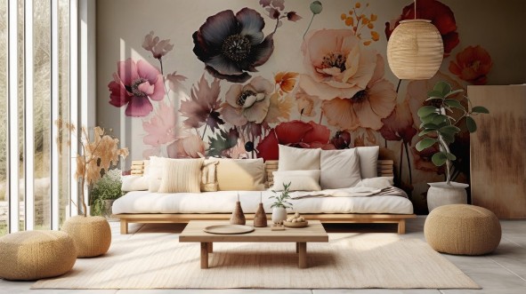 Summer Flowers photowallpaper Wallpassion