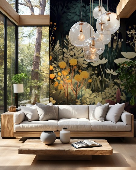 Evening Flowers photowallpaper Wallpassion