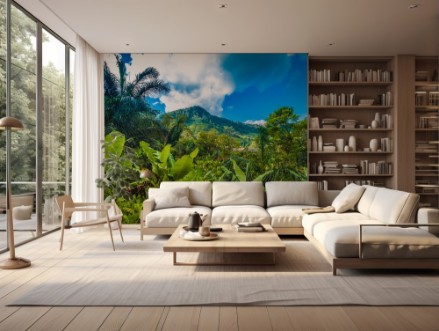 Lush primeval forests Ranomafana hot water in Malagasy National Park Madagascar photowallpaper Scandiwall