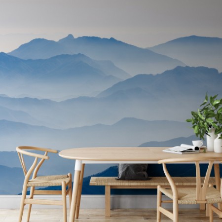 Misty Mountains photowallpaper Scandiwall