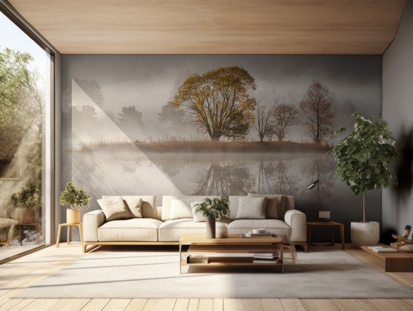 Misty Morning photowallpaper Scandiwall