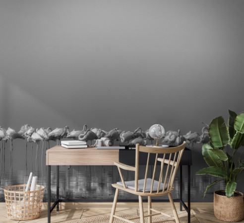 Comrades at cleaning time photowallpaper Scandiwall