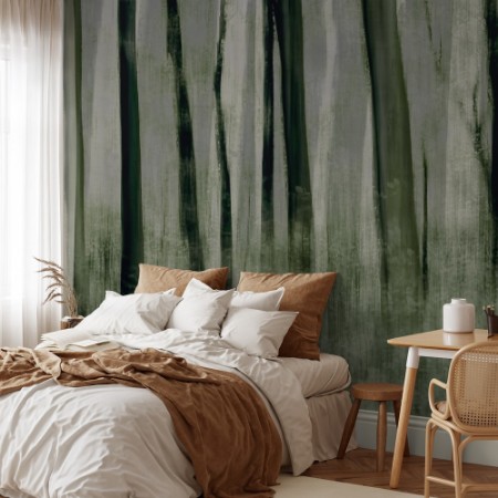 Trees in motion photowallpaper Scandiwall