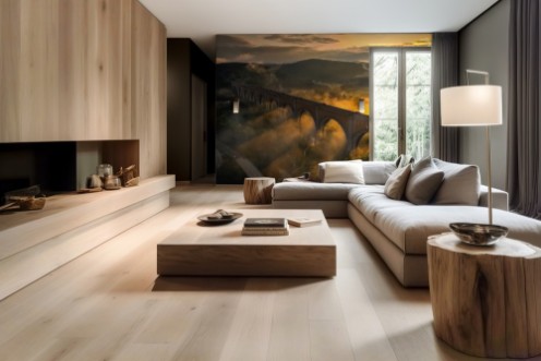 Viaduct Sunrise photowallpaper Scandiwall