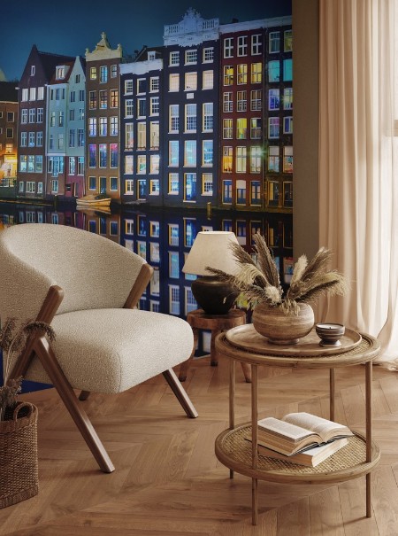 Amsterdam mirror photowallpaper Scandiwall