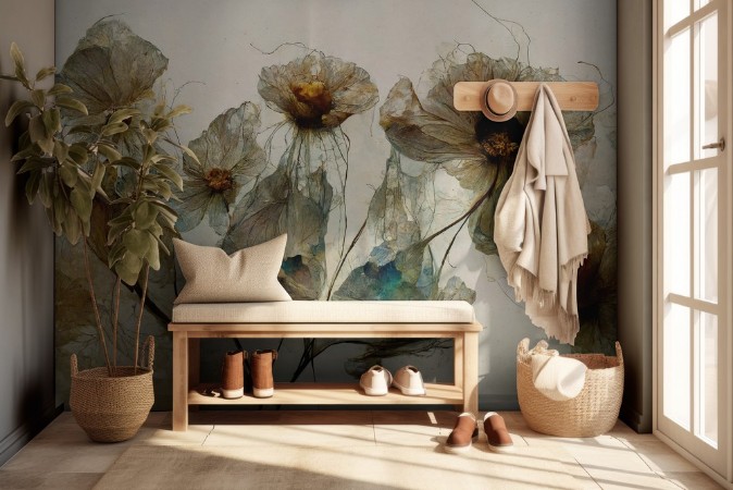 Dry Flowers No 4 photowallpaper Scandiwall