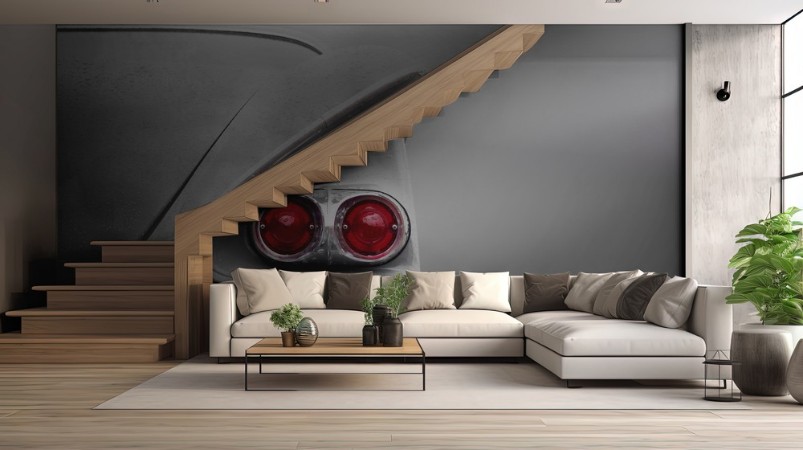 US Classic car 1958 Bel Air photowallpaper Scandiwall