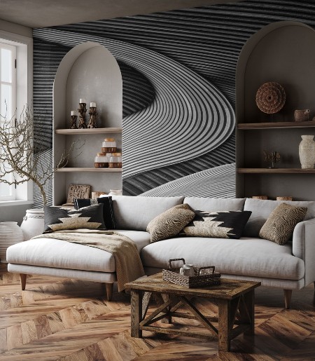 The wood project III photowallpaper Scandiwall