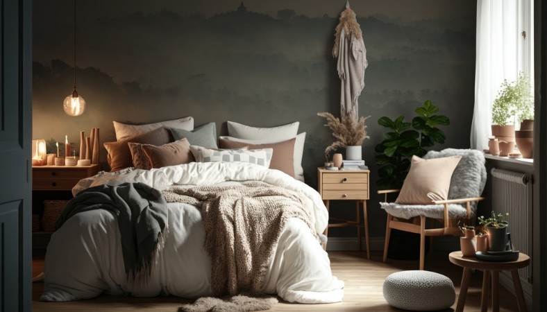 Temple in the Mist photowallpaper Scandiwall