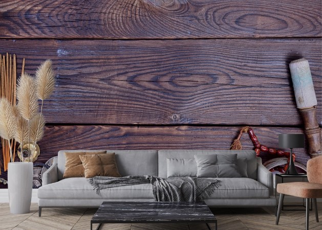 Tibetan Religious Instruments photowallpaper Scandiwall