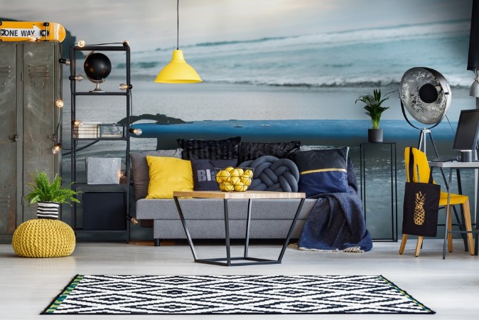 Surfaction in La Pared - Fuerteventura photowallpaper Scandiwall