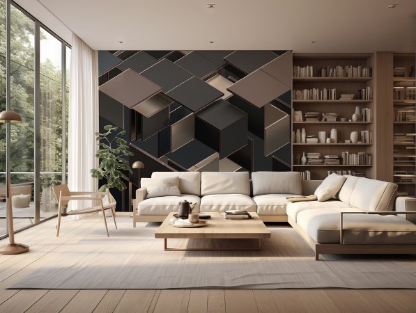 Geometric Shapes photowallpaper Scandiwall