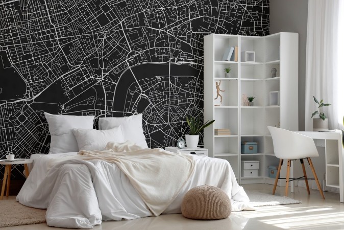 City map of London photowallpaper Scandiwall